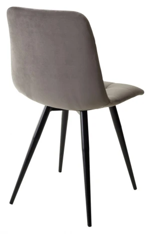 Стул CHILLI-Q графит #14, велюр / черный каркас, 4 шт/ 1 к