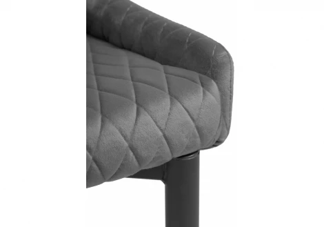 Обеденный стул на металлокаркасе Woodville Teo dark gray / black 15022