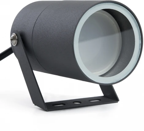 Прожектор уличный Feron Бостон 48320 DH1703,GU10, серый (220V, круглые, IP54)