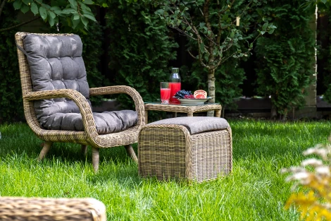 Лаунж-зона из искусственного ротанга, цвет соломенный 4SIS Толедо TС1PT-3-SET