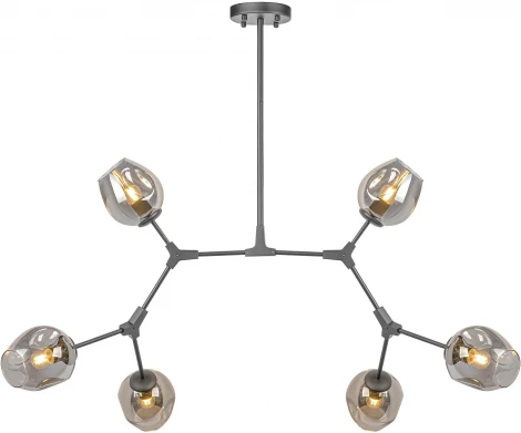 Потолочная люстра на штанге AM Group LOFT LOFT-6 BK (220V)