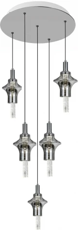 Потолочная люстра каскадная Alfa Light F2524-27 (LED, 220V, на проводе)