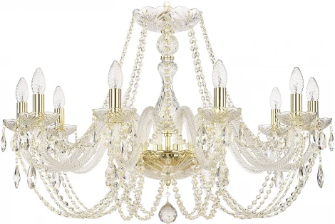 Подвесная люстра Art Classic 11.01 11.01.10.300.Gd.Sp (220V, на цепи, подсвечник, свеча)