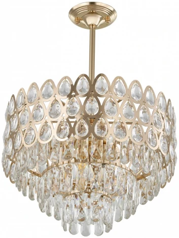 Потолочная люстра хрустальная на штанге Arte Milano Sorrento-2019 372019/7/300/460 GD (220V)