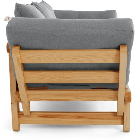 Кушетка Arsko Сламбер BOX сосна серая рогожка