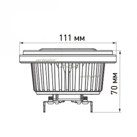 Лампочка светодиодная таблетка прозрачная G53 15W 4000K Arlight FORT 026882