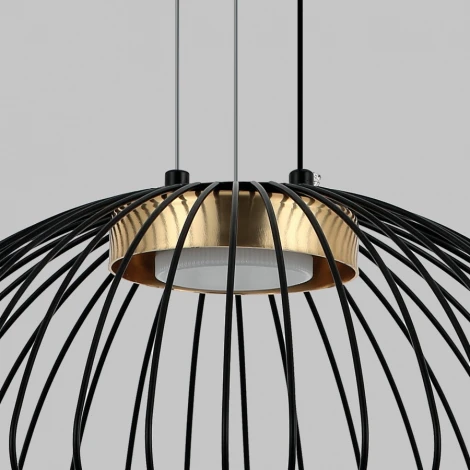 Подвесной светильник Imex MD.23104-1-P-BK+BR (220V, на тросе, круглые)