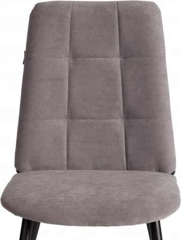 Стул обеденный Asti Tetchair (Флок/Серый,Черный) арт.24807