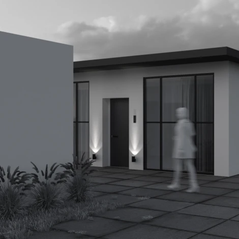 Уличный настенный светильник Outdoor O514WL-L15B3K