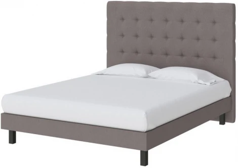 PROxSON Кровать Madrid Boxspring Standart (Ткань: Рогожка Тетра Мраморный) 120x200