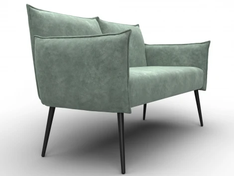 Диван прямой Лига-083 (Фанера/Металл/Велюр/Зеленый) Лига Диванов 131077