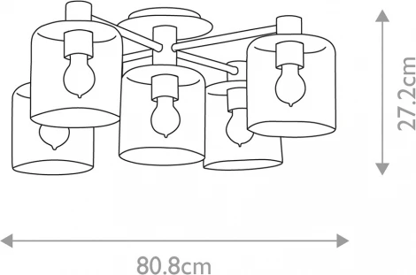 Потолочная большая люстра Hinkley QN-AXEL5-HB (220V)