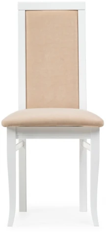Деревянный стул Woodville Давиано бежевый велюр / белый 515978