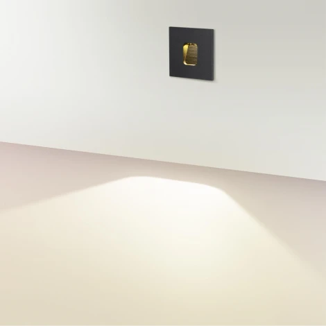 Подсветка для лестниц встраиваемая Odeon Light Vitty 6650/1WL3 черный/металл IP65 LED 1W 3000K 220V