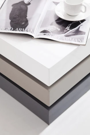 Стол журнальный CT1001 белый/серый