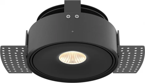 Встраиваемый светильник под гипсокартон Maytoni Move DL060-9W3-4-6K-TRS-B (LED, 220V, круглые)