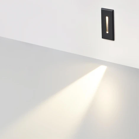 Подсветка лестницы встраиваемая Odeon Light Escala 7054/3WL металл/металл черный IP20 LED 1*3W (220V)