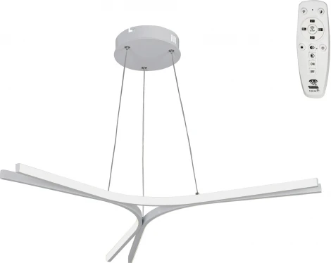 Подвесной светильник с ПДУ светодиодный LED 20Вт, 2700-6500К Vitaluce V2512DT-0/3S (220V, на тросе)