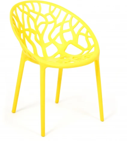 Стул BUSH (mod. 017) / 1 шт. в упаковке (Пластик /Желтый)