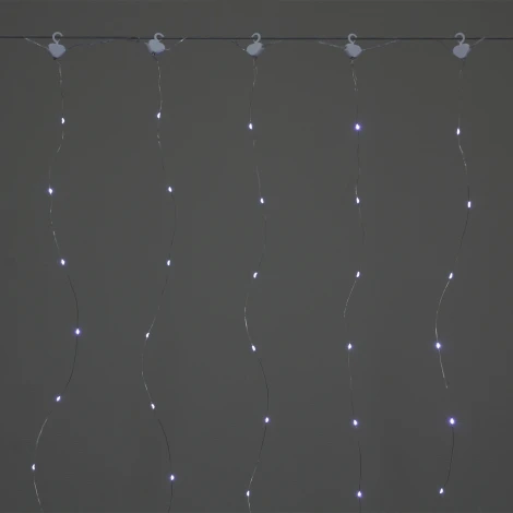 Гирлянда светодиодная занавес Роса 3х3м 300LED с контроллером и пультом Sneha A-972 W c