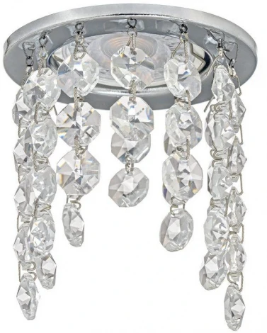 Встраиваемый светильник хрустальный Dio D'Arte Osimo Nickel GU10.5.14.8.717 N