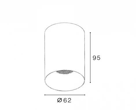 Точечный светильник светодиодный накладной Italline IT02-027 white 3000K