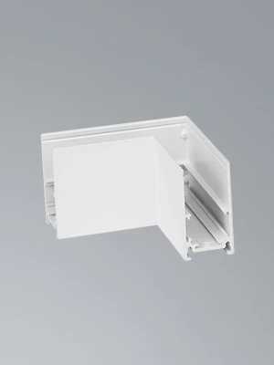 Коннектор угловой горизонтальный 20 мм магнитный 80*80 для накладного шинопровода, белый Vitaluce VT0200025-00