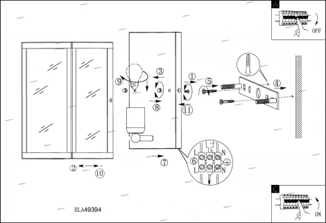 Бра Eglo Charterhouse 49394 (220V)