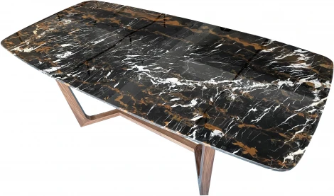 Стол обеденный IST-CASA Верона MC-23051DT-2, 200х100х76 см, коричневый мрамор