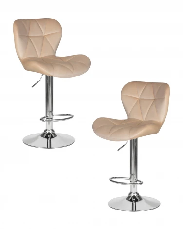 Набор 2 шт стул барный DOBRIN BARNY (бежевый велюр (MJ9-10))
