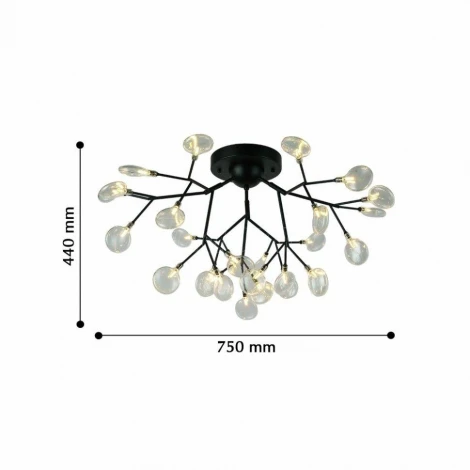 Потолочная люстра F-Promo Skein 2480-9U (220V, лепестки, молекулы)