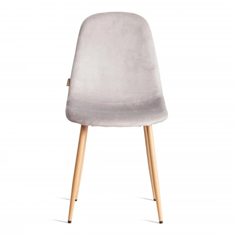 Стул Breeze/Бриз (мод. JSC-58)/2 шт. в упаковке велюр/металл, 44х53х86см, светло-серый HLR14/натуральный (Комплект из 2 шт.) Tetchair 24490