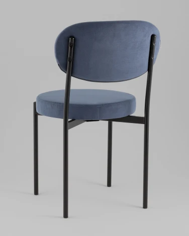 Стул Бриф Original N велюр пыльно-синий Stool Group УТ000042645