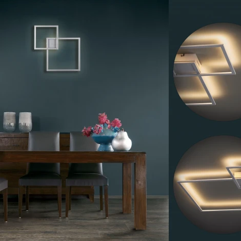 Настенно-потолочный светильник Odeon Light Quadraled 3558/18CL