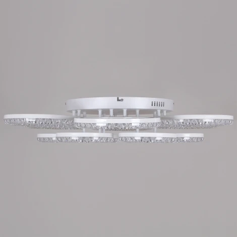 Потолочная люстра светодиодная на штанге с регулировкой цветовой температуры, яркости и ночным режимом Reluce 09847-0.3-6+6A WH