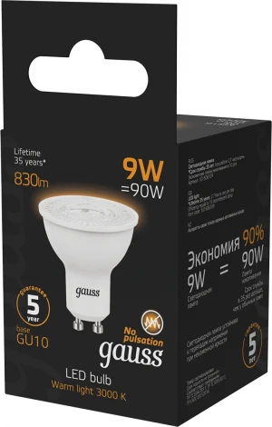 Лампочка светодиодная Gauss 101506109