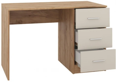 Письменный стол Woodville Бишоп 3 дуб крафт золотой / кашемир 559237