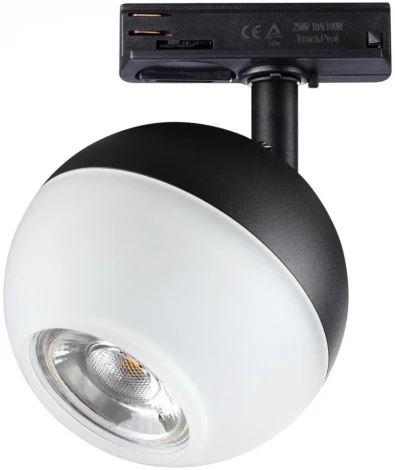 Светильник трековый однофазный трехжильный Garn 370823 (220V, шар)