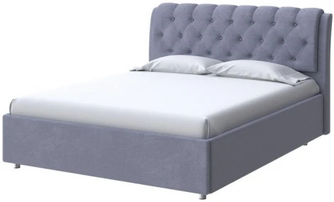 PROxSON Кровать Chester (Ткань: Велюр Casa Благородный серый) 180x200