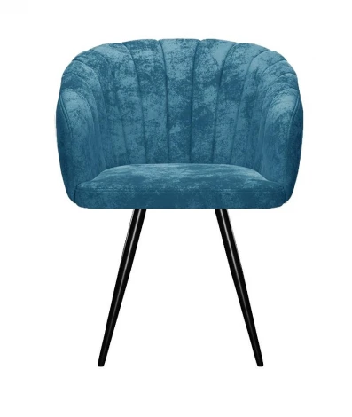 Стул DikLine 442 поворотный, M19 бирюза, ножки черные арт.00-00073889