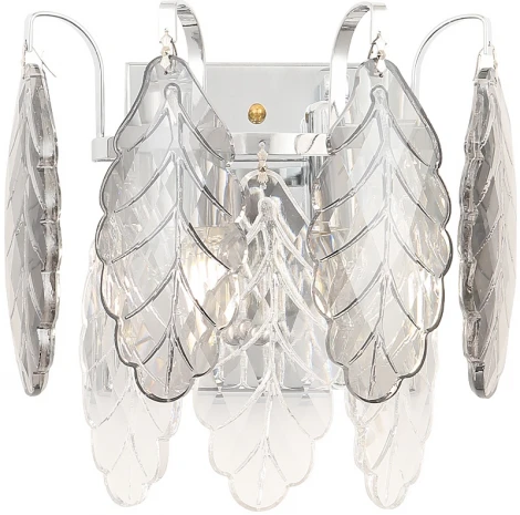 Бра Crystal Lux TREVI AP2 CHROME (220V, хрусталь, листья)