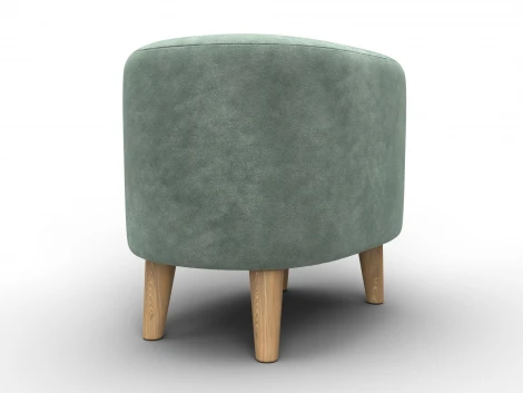 Пуф 003 (ДСП,Фанера/Дерево/Велюр/Зеленый) Лига Диванов 132497