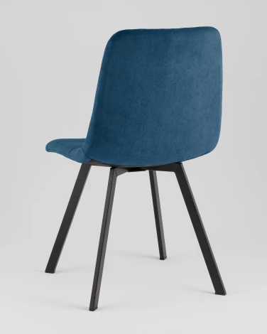 Стул Одди Original Square велюр синий (набор 4 шт) Stool Group УТ000042522