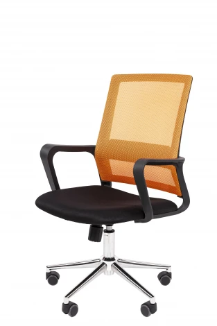 Офисное кресло Chairman 606 Россия TW оранжевый хром 7215749