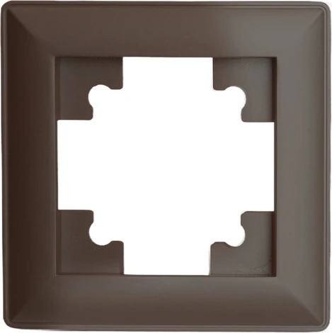 Рамка на 1 пост (коричневый) Stekker Катрин 39817