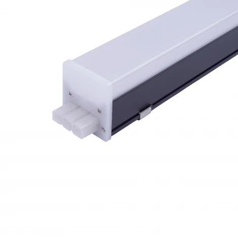 Светильник линейный светодиодный прямой 60см 6500K Uniel ULO-N10A-20W/6500K/L60 IP40 BLACK