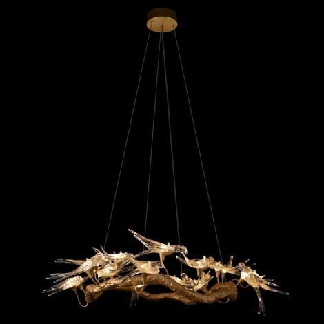 Подвесной светильник Loft It Voa 10378/1000 (LED, 220V, на тросе, ветки, птички)