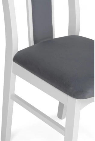 Деревянный стул Woodville Гроджин серый / белый 528932