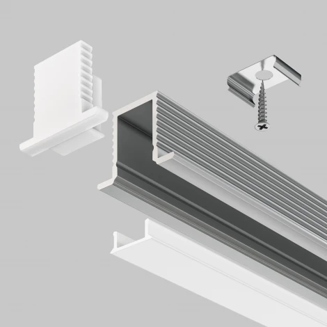 Алюминиевый профиль встраиваемый 12x09 Maytoni Led Strip ALM-1209-S-2M