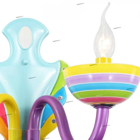 Бра ST Luce Ornato SL672.781.02 (для детской, 220V, подвески, подсвечник, свеча, узор в полоску)
